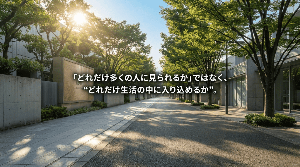 どれだけ生活の中に入り込めるか