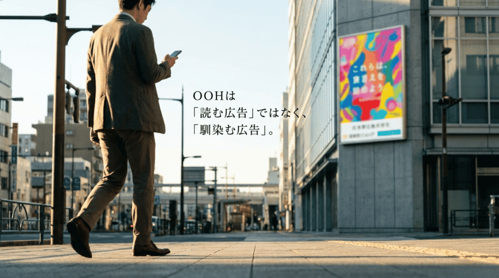 OOHは読む広告ではなく馴染む広告